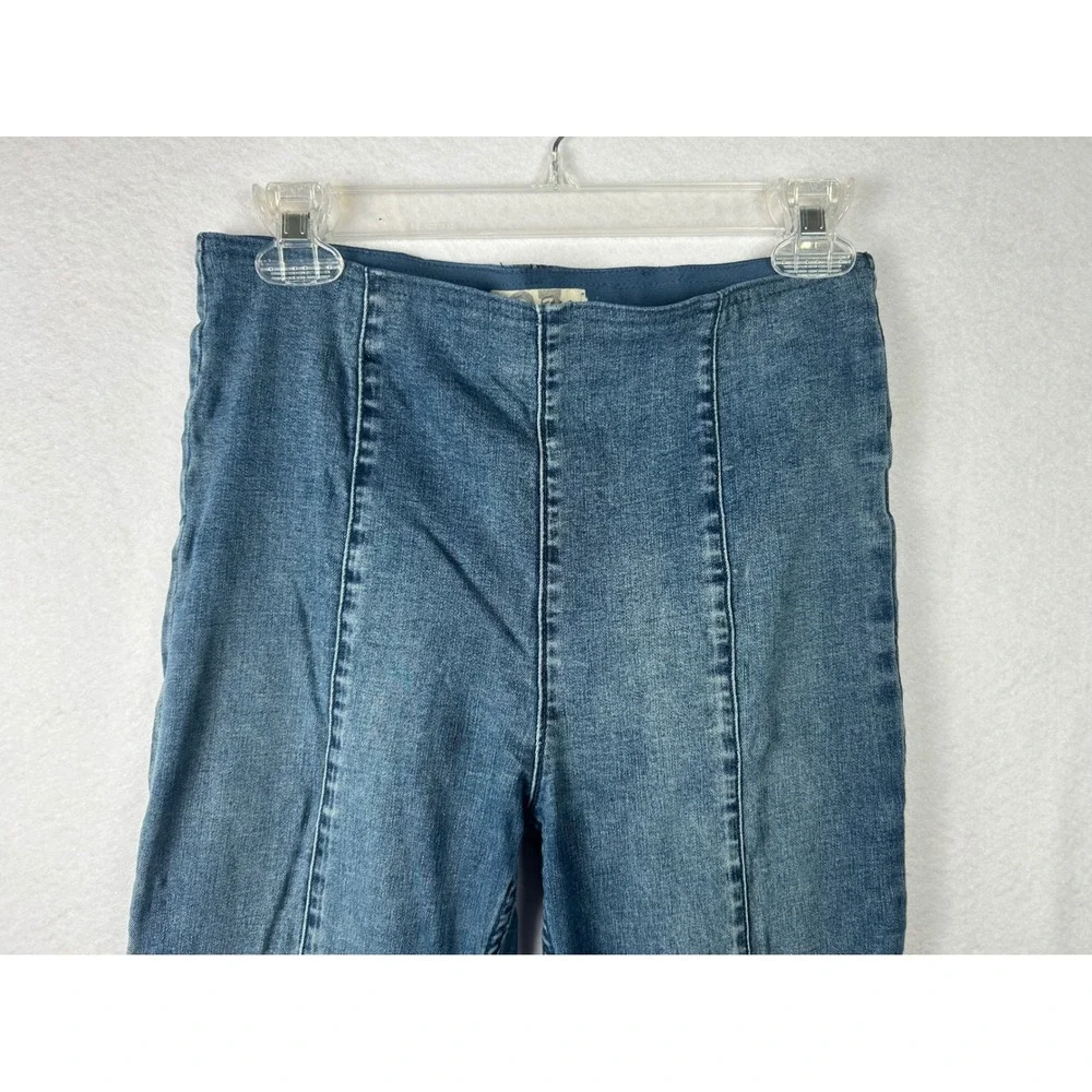 We The Free Flare Jeans Women‎ 27 Blue High Rise Pull On Pants Flare leg